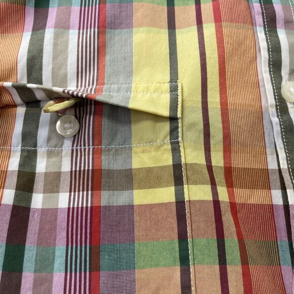 46664 It's in our Hands Colorful Plaid Button Down Shirt Mens Large N.Mandela 41 - Picture 16 of 16